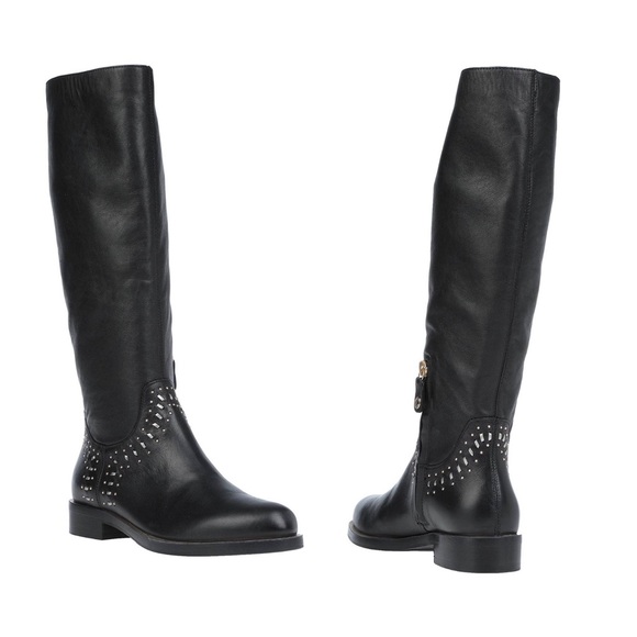 ❌SOLD ❌New! Rare GEOX Studded Leather Knee High Boots - Picture 3 of 15